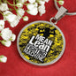 Fitness Gym Bodybuilder Motivation Gift Mean Lean Fighting Machine Circle Necklace-Express Your Love Gifts