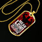 Fitness Gym Bodybuilder Motivation Gift Mean Lean Fighting Machine Necklace Stainless Steel or 18k Gold Dog Tag 24" Chain-Express Your Love Gifts