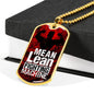 Fitness Gym Bodybuilder Motivation Gift Mean Lean Fighting Machine Necklace Stainless Steel or 18k Gold Dog Tag 24" Chain-Express Your Love Gifts