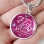 Fly As Far As Your Wings Can Take You Butterflies Circle Necklace Stainless Steel or 18k Gold 18-22" - Express Your Love Gifts