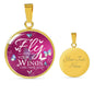 Fly As Far As Your Wings Can Take You Butterflies Circle Necklace Stainless Steel or 18k Gold 18-22" - Express Your Love Gifts