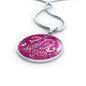 Fly As Far As Your Wings Can Take You Butterflies Circle Necklace Stainless Steel or 18k Gold 18-22" - Express Your Love Gifts