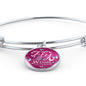 Fly As Far As Your Wings Can Take You Butterflies Stainless Steel or 18k Gold Bangle Bracelet - Express Your Love Gifts