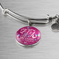 Fly As Far As Your Wings Can Take You Butterflies Stainless Steel or 18k Gold Bangle Bracelet - Express Your Love Gifts