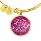 Fly As Far As Your Wings Can Take You Butterflies Stainless Steel or 18k Gold Bangle Bracelet - Express Your Love Gifts