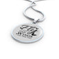 Fly As Far As Your Wings Can Take You Circle Necklace Stainless Steel or 18k Gold 18-22" - Express Your Love Gifts