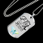 Fly As Far As Your Wings Can Take You Necklace Stainless Steel or 18k Gold Dog Tag 24" Chain-Express Your Love Gifts