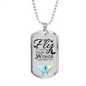 Fly As Far As Your Wings Can Take You Necklace Stainless Steel or 18k Gold Dog Tag 24" Chain-Express Your Love Gifts