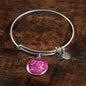 Fly As Far As Your Wings Can Take You Stainless Steel or 18k Gold Circle Bangle Bracelet - Express Your Love Gifts