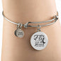 Fly As Far As Your Wings Can Take You Stainless Steel or 18k Gold Circle Bangle Bracelet - Express Your Love Gifts