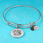 Fly As Far As Your Wings Can Take You Stainless Steel or 18k Gold Circle Bangle Bracelet - Express Your Love Gifts