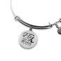 Fly As Far As Your Wings Can Take You Stainless Steel or 18k Gold Circle Bangle Bracelet - Express Your Love Gifts