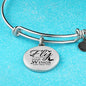 Fly As Far As Your Wings Can Take You Stainless Steel or 18k Gold Circle Bangle Bracelet - Express Your Love Gifts