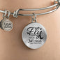 Fly As Far As Your Wings Can Take You Transparent Stainless Steel or 18k Gold Circle Bangle Bracelet - Express Your Love Gifts