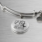 Fly As Far As Your Wings Can Take You Transparent Stainless Steel or 18k Gold Circle Bangle Bracelet - Express Your Love Gifts
