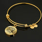 Fly As Far As Your Wings Can Take You Transparent Stainless Steel or 18k Gold Circle Bangle Bracelet - Express Your Love Gifts