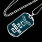 Fly Eagles Fly Necklace Stainless Steel or 18k Gold Dog Tag 24" Chain-Express Your Love Gifts