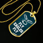 Fly Eagles Fly Necklace Stainless Steel or 18k Gold Dog Tag 24" Chain-Express Your Love Gifts