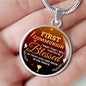Forever Be Blessed First Communion Necklace Stainless Steel or 18k Gold Heart Pendant 18-22" - Express Your Love Gifts