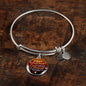 Forever Be Blessed First Communion Stainless Steel or 18k Gold Circle Bangle Bracelet - Express Your Love Gifts