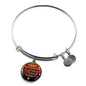 Forever Be Blessed First Communion Stainless Steel or 18k Gold Circle Bangle Bracelet - Express Your Love Gifts
