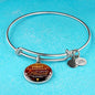 Forever Be Blessed First Communion Stainless Steel or 18k Gold Circle Bangle Bracelet - Express Your Love Gifts