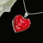 Forever Linked Forever Loved Necklace Stainless Steel or 18k Gold Heart Pendant 18-22"-Express Your Love Gifts