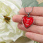 Forever Linked Forever Loved Necklace Stainless Steel or 18k Gold Heart Pendant 18-22"-Express Your Love Gifts