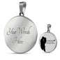 Forever With You Circle Necklace Stainless Steel or 18k Gold 18-22" - Express Your Love Gifts