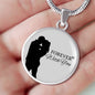 Forever With You Circle Necklace Stainless Steel or 18k Gold 18-22" - Express Your Love Gifts