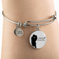 Forever With You Stainless Steel or 18k Gold Circle Bangle Bracelet - Express Your Love Gifts