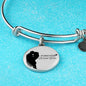 Forever With You Stainless Steel or 18k Gold Circle Bangle Bracelet - Express Your Love Gifts