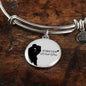 Forever With You Stainless Steel or 18k Gold Circle Bangle Bracelet - Express Your Love Gifts