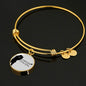 Forever With You Stainless Steel or 18k Gold Circle Bangle Bracelet - Express Your Love Gifts