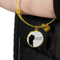 Forever With You Stainless Steel or 18k Gold Circle Bangle Bracelet - Express Your Love Gifts