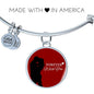 Forever With You Couple Stainless Steel or 18k Gold Circle Bracelet Bangle - Express Your Love Gifts