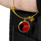 Forever With You Couple Stainless Steel or 18k Gold Circle Bracelet Bangle - Express Your Love Gifts