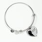 Forever With You Stainless Steel or 18k Gold Heart Bangle Bracelet - Express Your Love Gifts