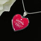 Forever With You Heart Pendant Necklace Stainless Steel or 18k Gold Pendant Necklace 18-22"-Express Your Love Gifts