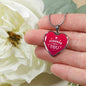 Forever With You Heart Pendant Necklace Stainless Steel or 18k Gold Pendant Necklace 18-22"-Express Your Love Gifts