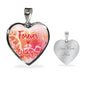 Forever With You Necklace Stainless Steel or 18k Gold Heart Pendant 18-22" - Express Your Love Gifts