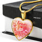 Forever With You Necklace Stainless Steel or 18k Gold Heart Pendant 18-22" - Express Your Love Gifts