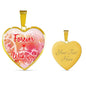 Forever With You Necklace Stainless Steel or 18k Gold Heart Pendant 18-22" - Express Your Love Gifts
