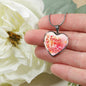 Forever With You Necklace Stainless Steel or 18k Gold Heart Pendant 18-22" - Express Your Love Gifts