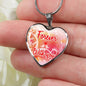 Forever With You Necklace Stainless Steel or 18k Gold Heart Pendant 18-22" - Express Your Love Gifts