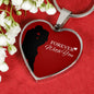 Forever With You Necklace Stainless Steel or 18k Gold Heart Pendant 18-22" - Express Your Love Gifts