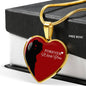Forever With You Necklace Stainless Steel or 18k Gold Heart Pendant 18-22" - Express Your Love Gifts