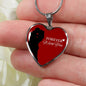 Forever With You Necklace Stainless Steel or 18k Gold Heart Pendant 18-22" - Express Your Love Gifts