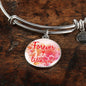 Forever With You Stainless Steel or 18k Gold Circle Bangle Bracelet - Express Your Love Gifts