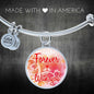 Forever With You Stainless Steel or 18k Gold Circle Bangle Bracelet - Express Your Love Gifts
